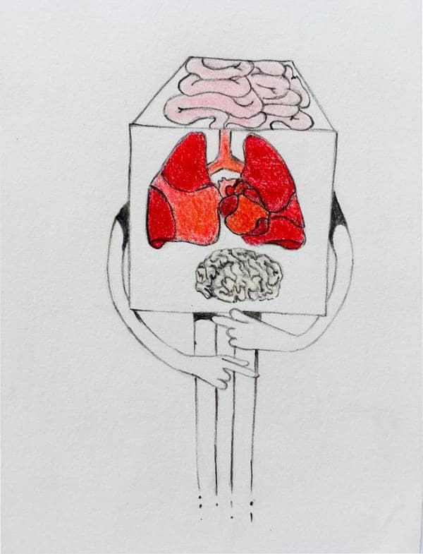 "Should've Used the Other One", pencil on paper, 2018.